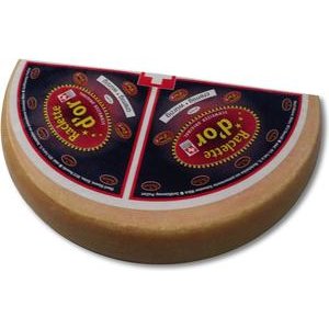 Bodensee Käserei Raclette d'Or Rohmilch-Raclette rund 1/2 Laib