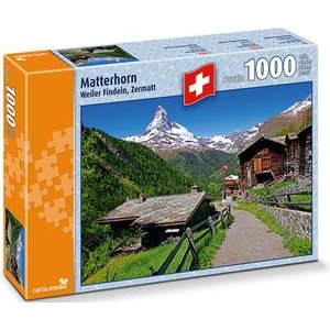 Carta.Media Puzzle Matterhorn, Weiler Findeln Zermatt 1000 Teile