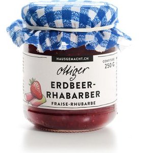 Ottiger Erdbeer-Rhabarber Konfitüre 250g