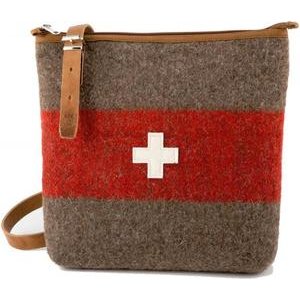 Karlen Swiss Umhängetasche mit Schweizer Kreuz