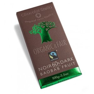 Chocolat Stella Organic&Fair - Zartbitterschokolade 60% mit Baobab Fruit 100g