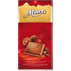 Munz Swiss Premium Milchschokolade Praliné 100g