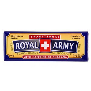 Royal Army Zartbitter-Schokolade mit Guarana 50g