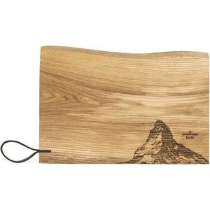 PanoramaKnife Holz-Schneidbrett Matterhorn Rustikal