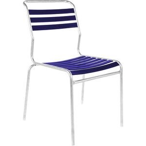 Schaffner Lättlistuhl Säntis feuerverzinkt blau