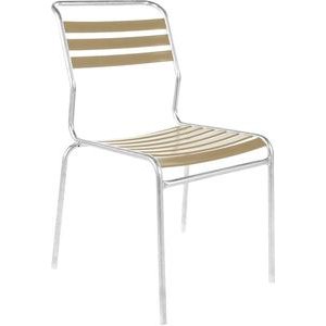 Schaffner Lättlistuhl Säntis feuerverzinkt pastellbraun