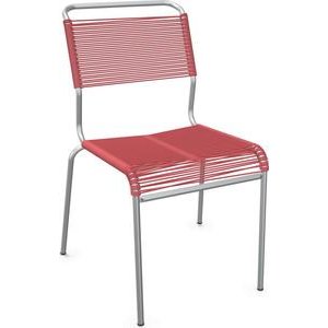 Schaffner Spaghettistuhl Säntis feuerverzinkt ahornrot