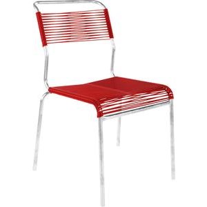 Schaffner Spaghettistuhl Säntis feuerverzinkt rot