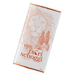 Tsüri Orange Peel Oil Zartbitterschokolade 100g