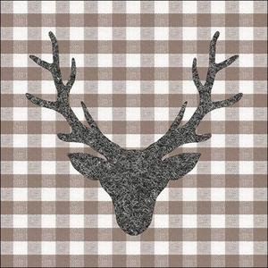 Swiss Finest Servietten Hirsch braun 20 Stück