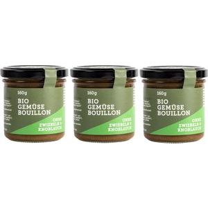 Nullkommanull Bio Gemüse Bouillon ohne Zwiebel & Knoblauch 3 x 160g