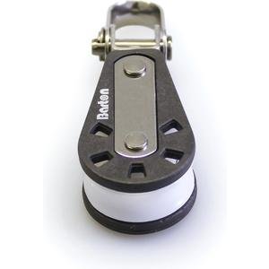 Meister Blockrolle Edelstahl mit Wirbel für 6-8mm-Seile