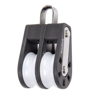 Meister Doppelblockrolle rostfrei für 6mm-Seile