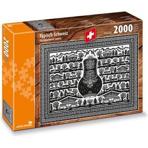 Carta.Media Scherenschnitt Typisch Schweiz Puzzle 2000 Teile