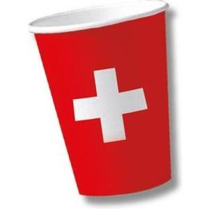 Swiss Finest Becher Schweizer Kreuz 10 Stück 0.2l