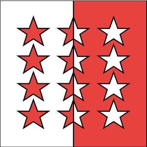 Swiss Finest Kantonsfahne Wallis