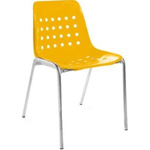 Schaffner Terrassenstuhl Bermuda gelb feuerverzinkt