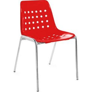 Schaffner Terrassenstuhl Bermuda rot feuerverzinkt