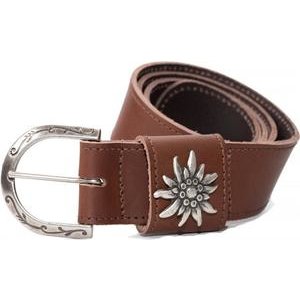 Karlen Swiss Edelweiss Gürtel braun 100cm
