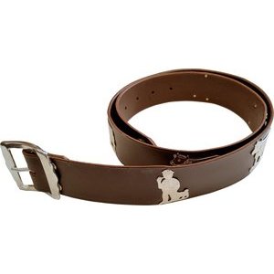 Karlen Swiss Folklore Gürtel braun 100cm