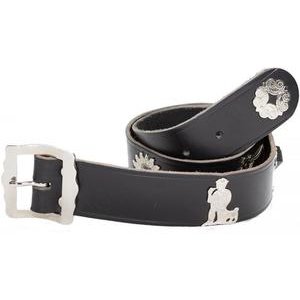Karlen Swiss Folklore Gürtel schwarz 100cm