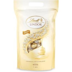 Lindt Lindor Kugel Beutel Weiß 1kg