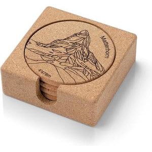 Alpinte Glasuntersetzer-Set Matterhorn