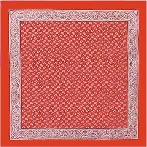 Blumer Carré Baumwoll Satintuch 70cm rot