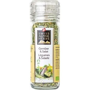 Swiss Alpine Herbs Bio Gemüse- & Salat Gewürzmischung Mühle 42g