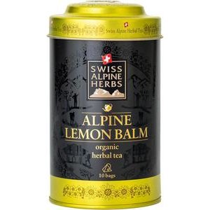 Swiss Alpine Herbs Bio Tee Zitronenmelisse Geschenkdose 10x1g