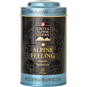 Swiss Alpine Herbs Bio Tee Alpenbrise Geschenkdose 10x1g