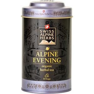 Swiss Alpine Herbs Bio Tee Traumhafter Abend Geschenkdose 10x1g