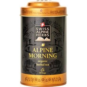 Swiss Alpine Herbs Bio Tee Taufrischer Morgen Geschenkdose 10x1g