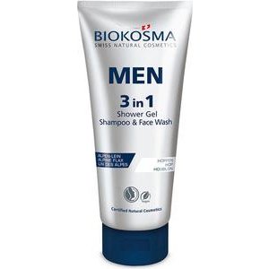 Biokosma Men 3 in 1 Shower Gel & Shampoo & Face Wash 200ml