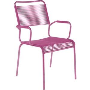 Schaffner Spaghettistuhl Rigi mit Armlehne pink
