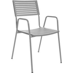 Schaffner Lamello mit Armlehne alusilber