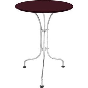 Schaffner Metalltisch St. Moritz feuerverzinkt 60 cm bordeaux