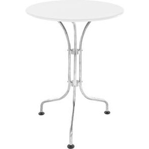 Schaffner Metalltisch St. Moritz feuerverzinkt 60 cm weiß