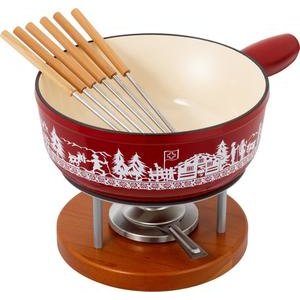 Kuhn Rikon Käsefondue Set Induktion Guss Alpweide 23cm 