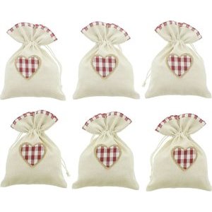 Swiss Finest Geschenkbeutel Karo 6er Set