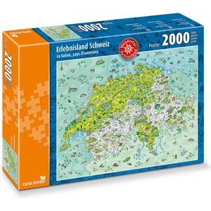 Carta.Media Erlebnisland Schweiz Puzzle 2000 Teile