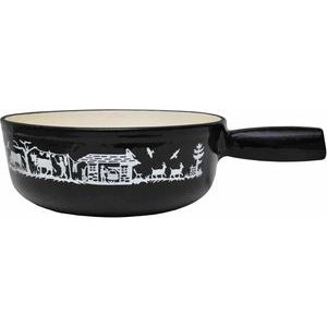 Heidi Cheese Line Alpes Caquelon Guss schwarz 21cm