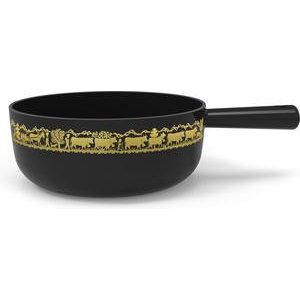 Stöckli Classic 20 Guss-Caquelon schwarz mit Alp-Dekor
