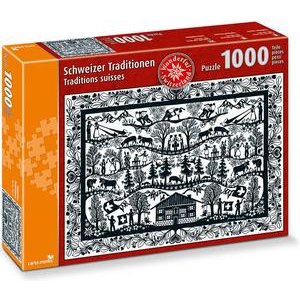 Carta.Media Schweizer Traditionen Scherenschnitt Puzzle 1000 Teile