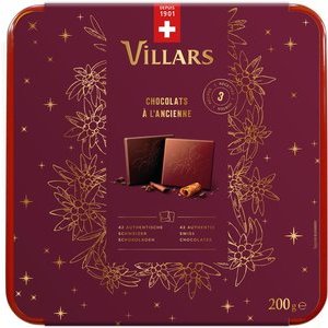 Villars Authentic Swiss Schokoladen-Box 3 Sorten 200 g