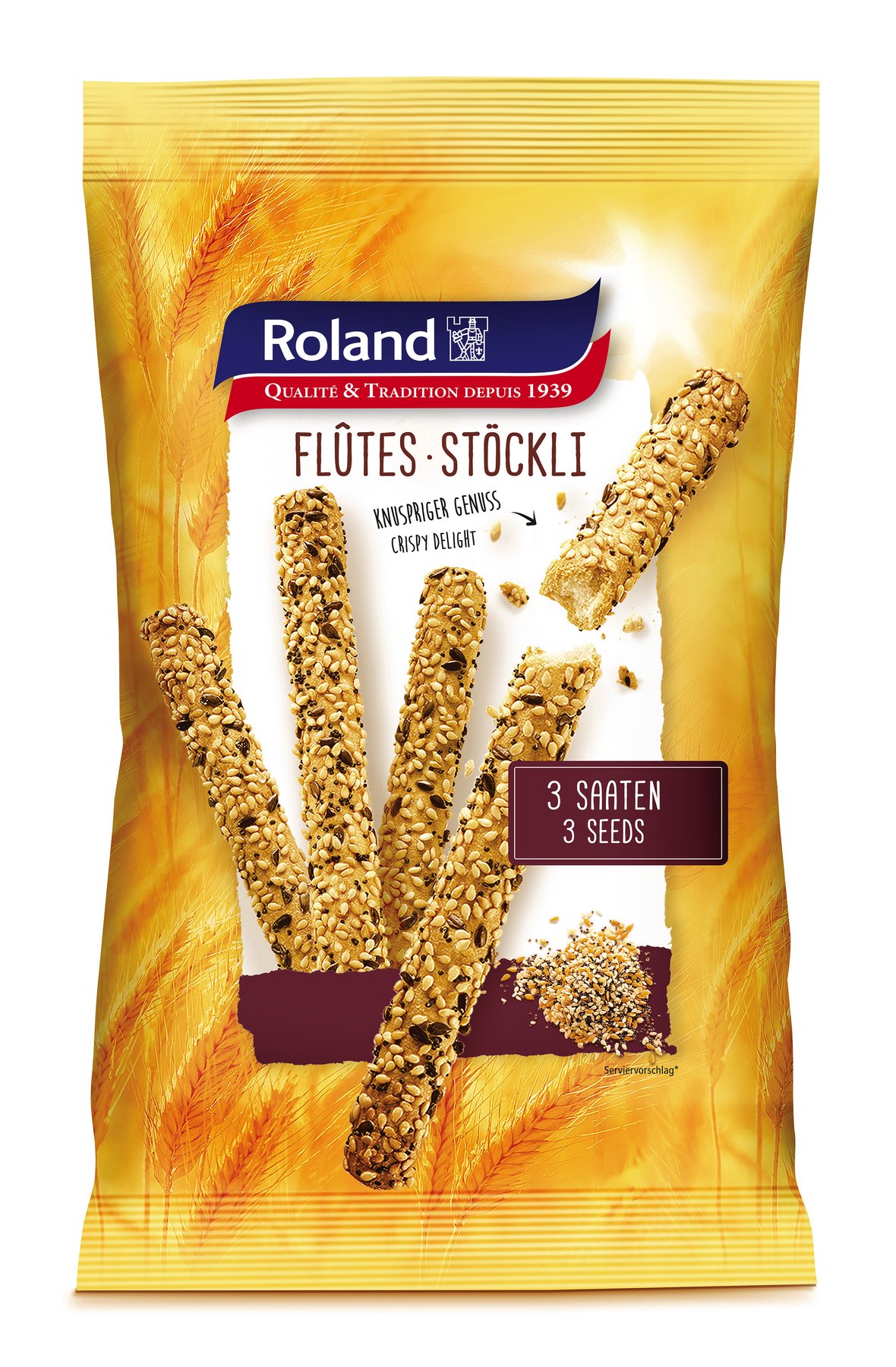 Swiss Flûtes Dreikorn 125g