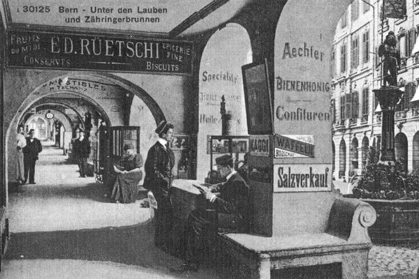 Die Lauben der Kramgasse um 1900
