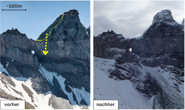 Felssturz am Martinsloch - © Glarnerland
