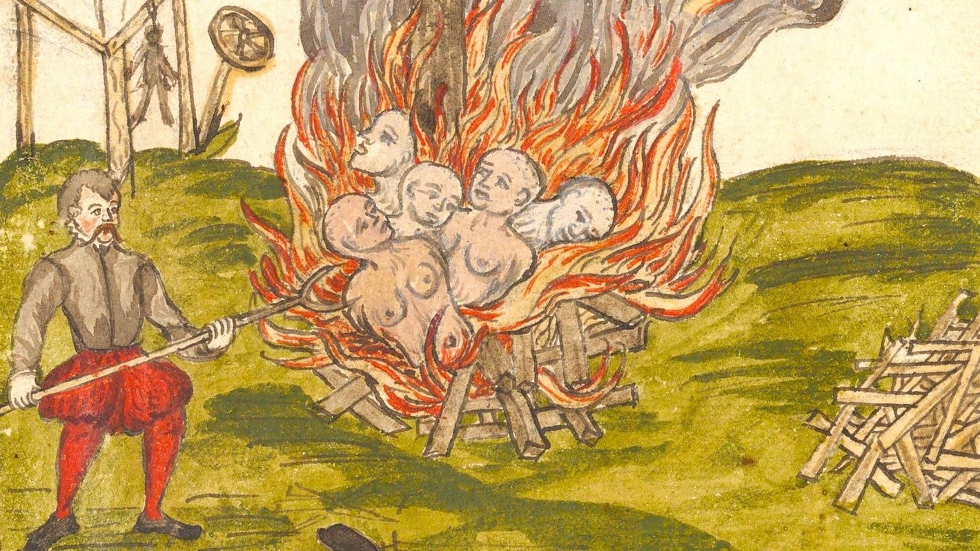 Hexenverbrennung in Lausanne, 16. Jahrhundert - Johann Jakob Wick