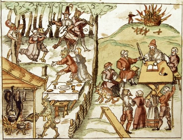 Die «Teufelshochzeit» von Erlach, BE. - Johann Jakob Wick